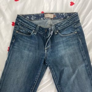 Paige Premium Denim low waisted bell bottom jeans